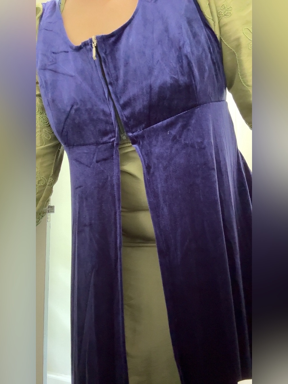 Velvet regency pelisse duster - Picture 5 of 8